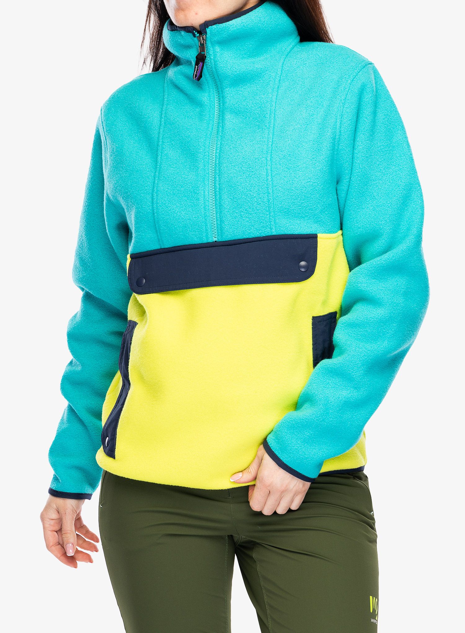 Поларено яке Patagonia Synchilla Anorak - phosphorus green