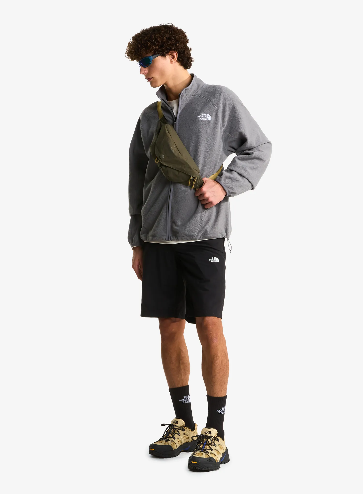 Поларен суичър The North Face Oxara Full Zip Fleece - smoked pearl
