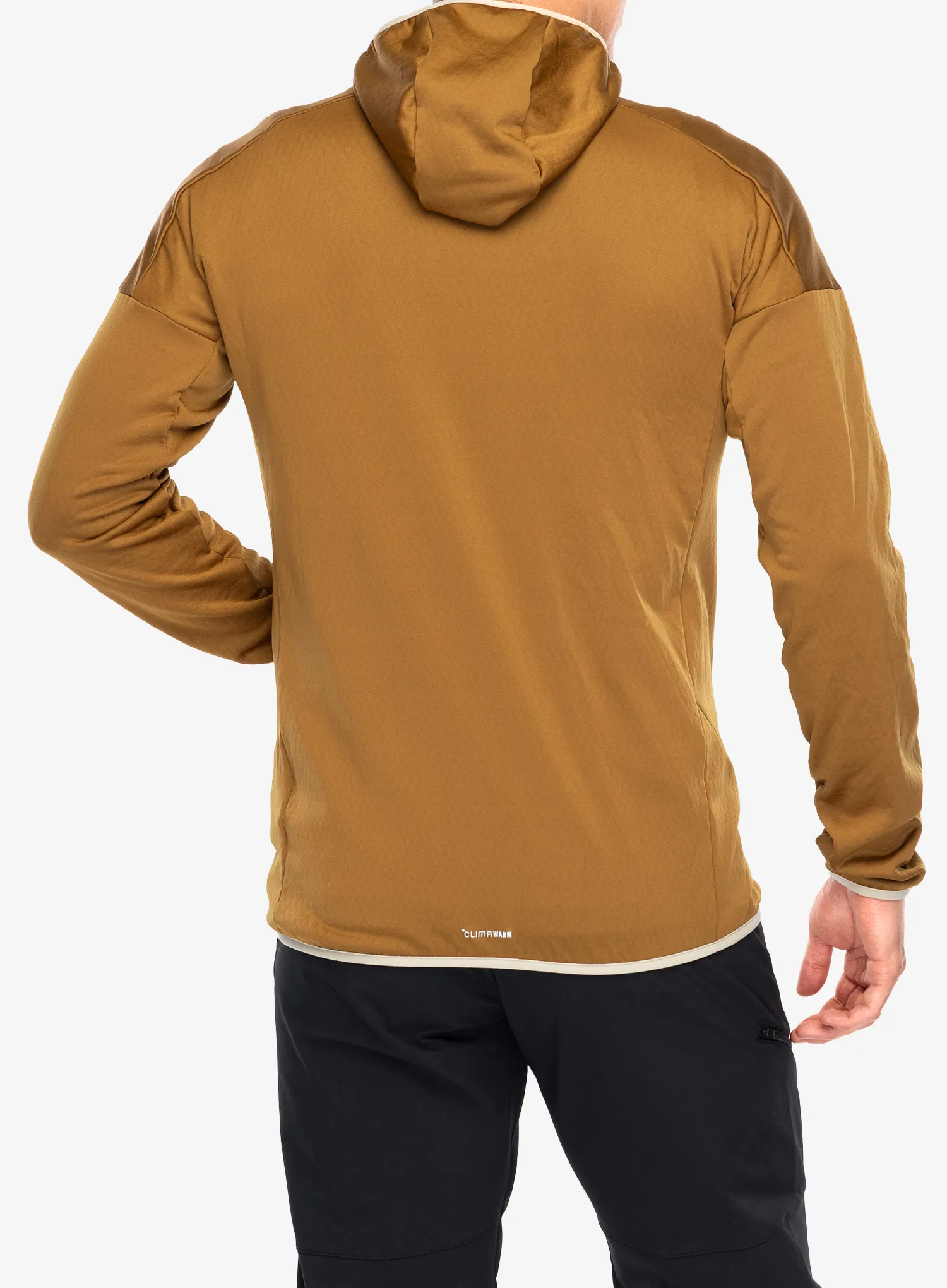 Поларен суичър с качулка adidas TERREX Xperior Light Fleece Hooded Jacket - brostr/savann