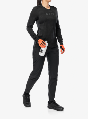 Дамски велосипеден суичър Fox Ranger Tru Dri LS Jersey - black