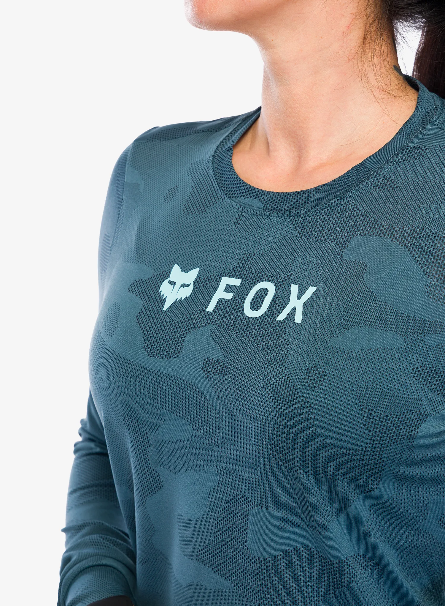 Дамски велосипеден суичър Fox Ranger Tru Dri LS Jersey - dark vintage