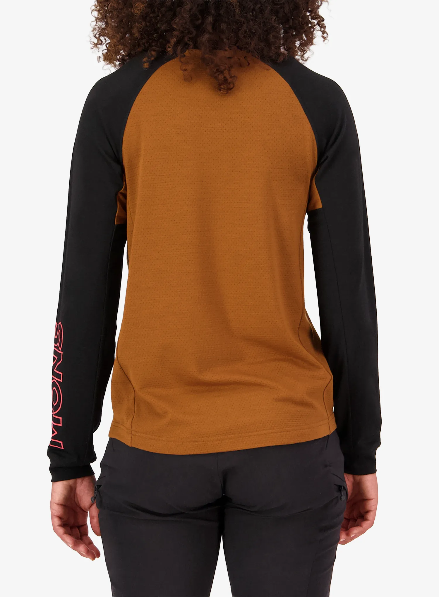 Дамски велосипеден суичър Mons Royale Tarn Merino Long Sleeve - caramel/black