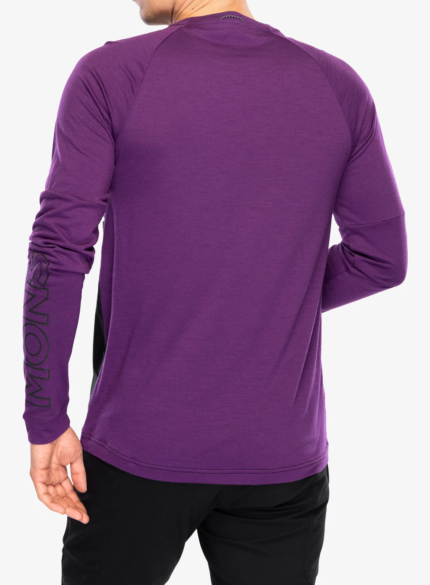 Велосипеден суичър Mons Royale Tarn Merino Bike Wind Jersey - black/boysenberry