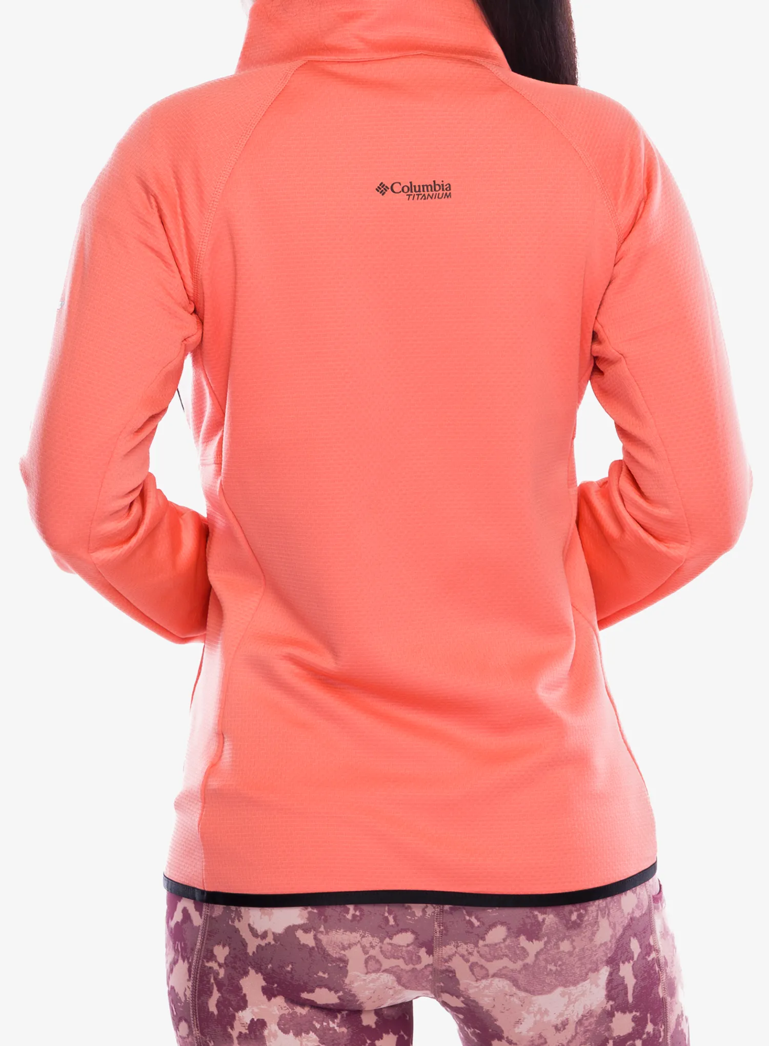 Дамски суичър с цип Columbia Triple Canyon Grid Fleece Full Zip - alpenglow