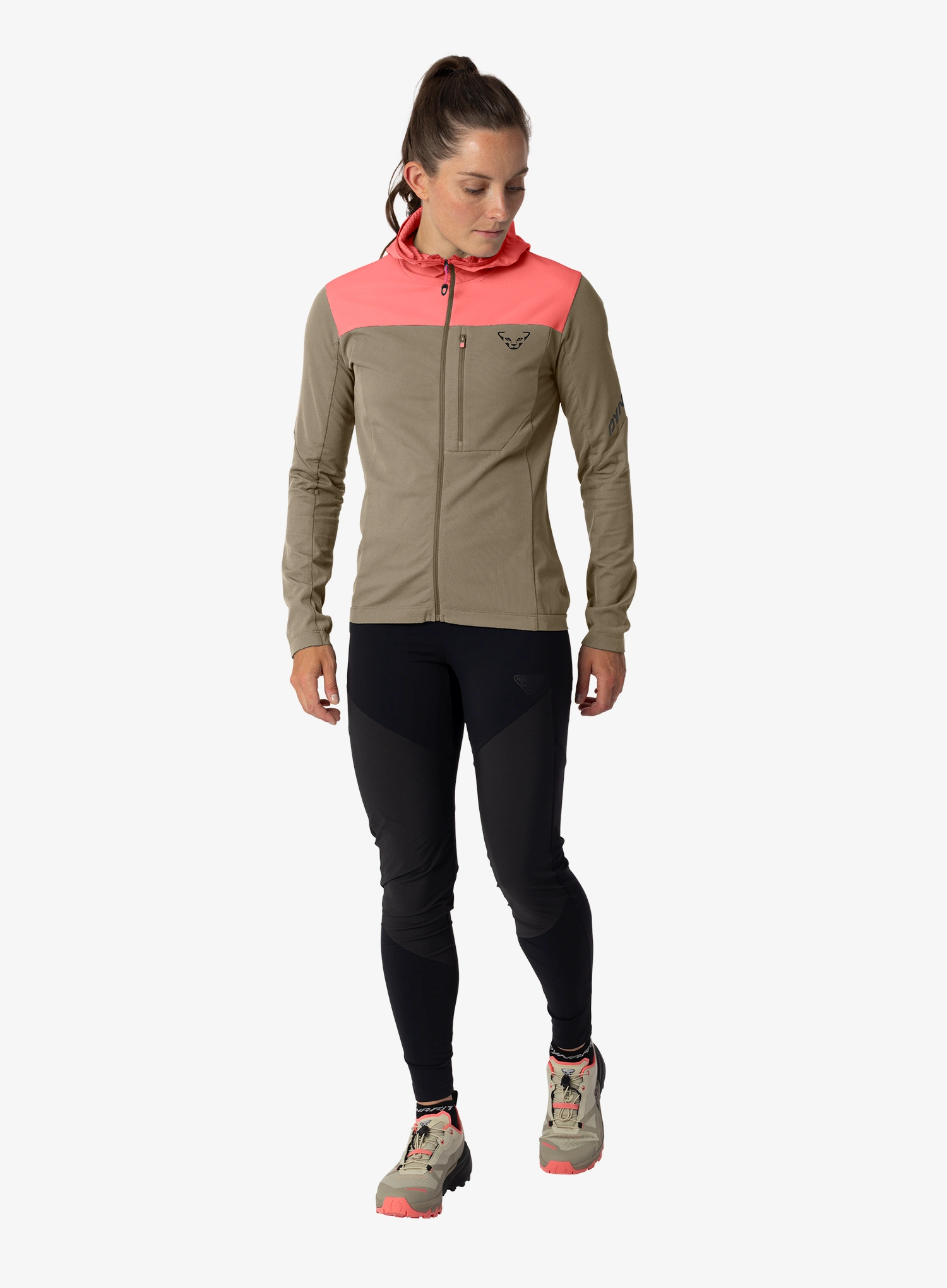 Дамски суичър с цип Dynafit Traverse Thermal Hooded Jacket - cabana