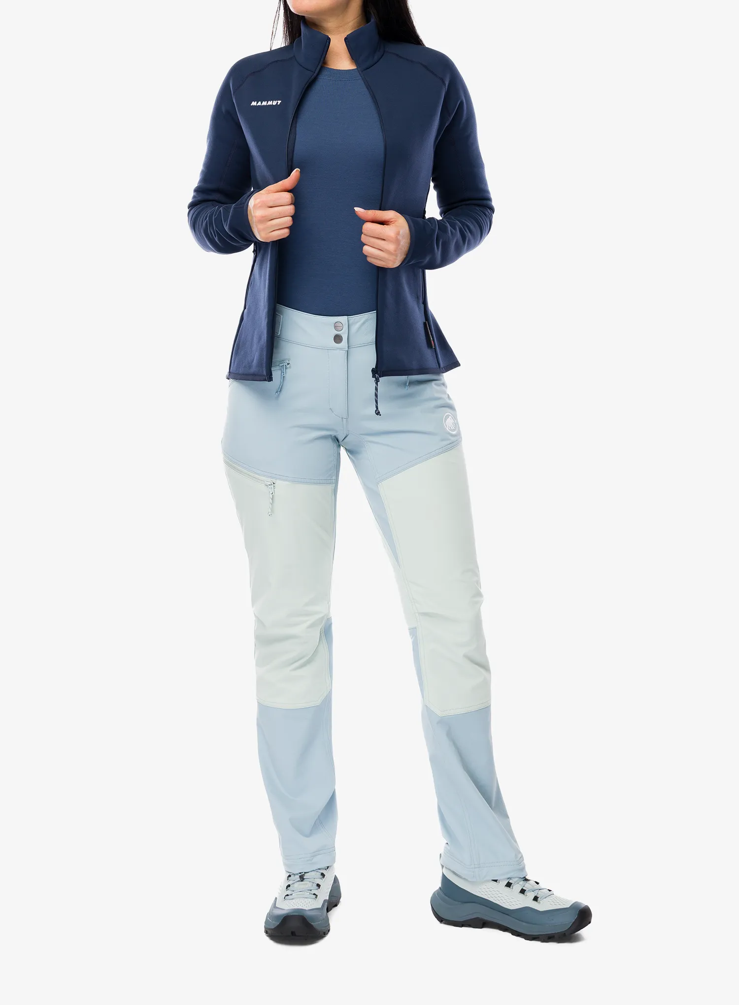 Дамски суичър с цип Mammut Aconcagua ML Jkt - marine