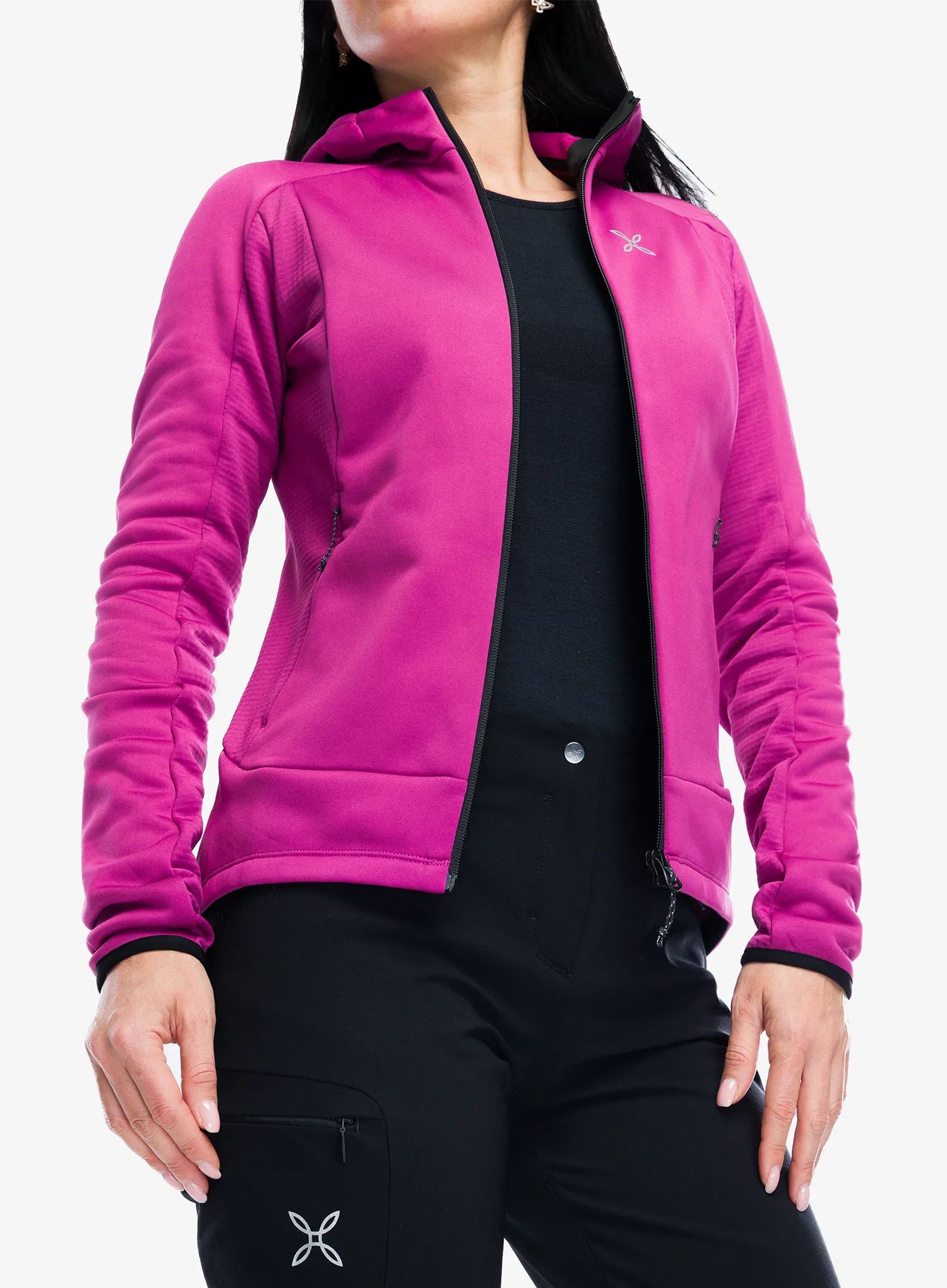 Дамски суичър с цип Montura Pulse Hooded Maglia - baton rouge