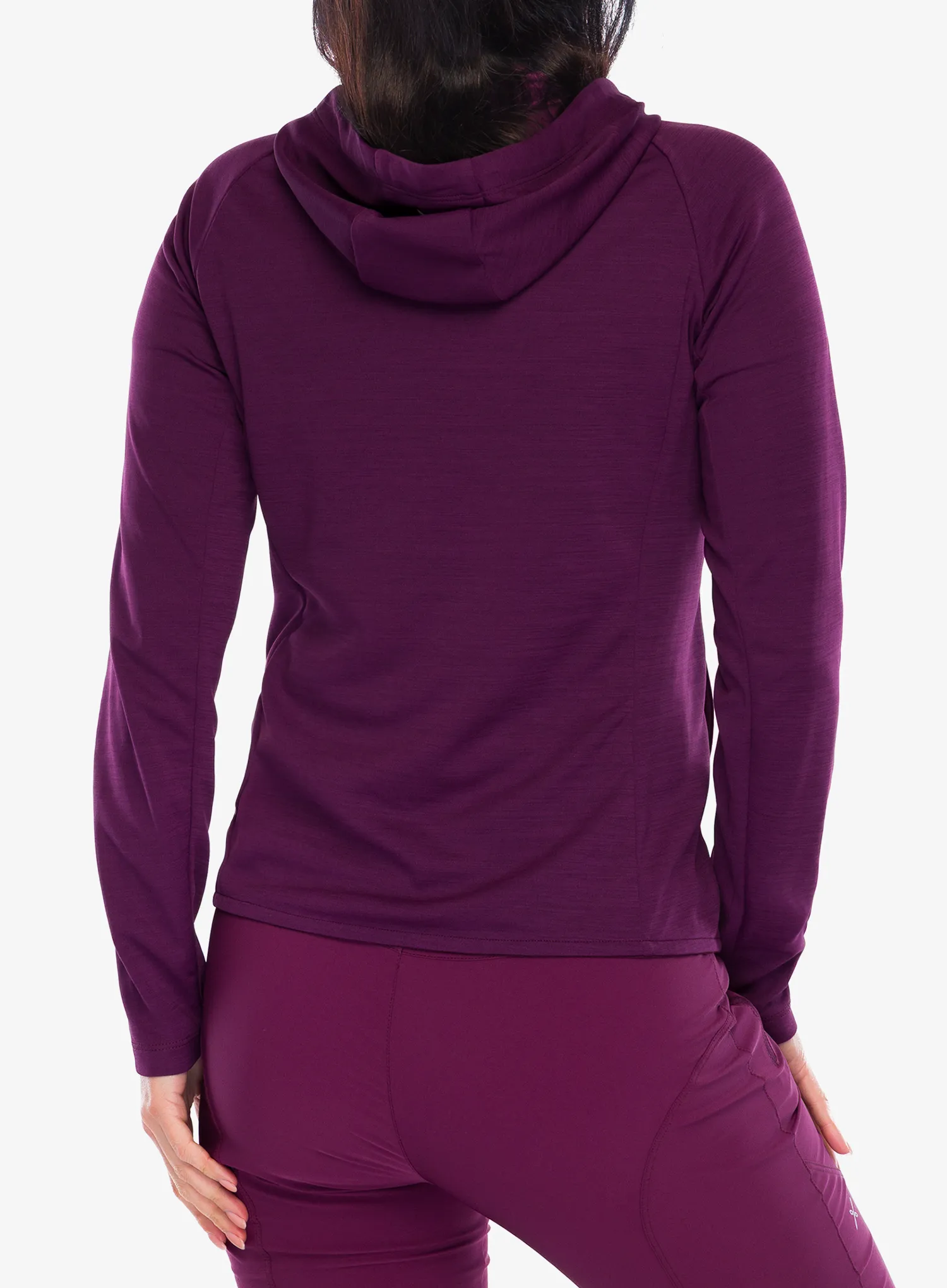 Дамски суичър с цип Montura Timeless Maglia - wine red