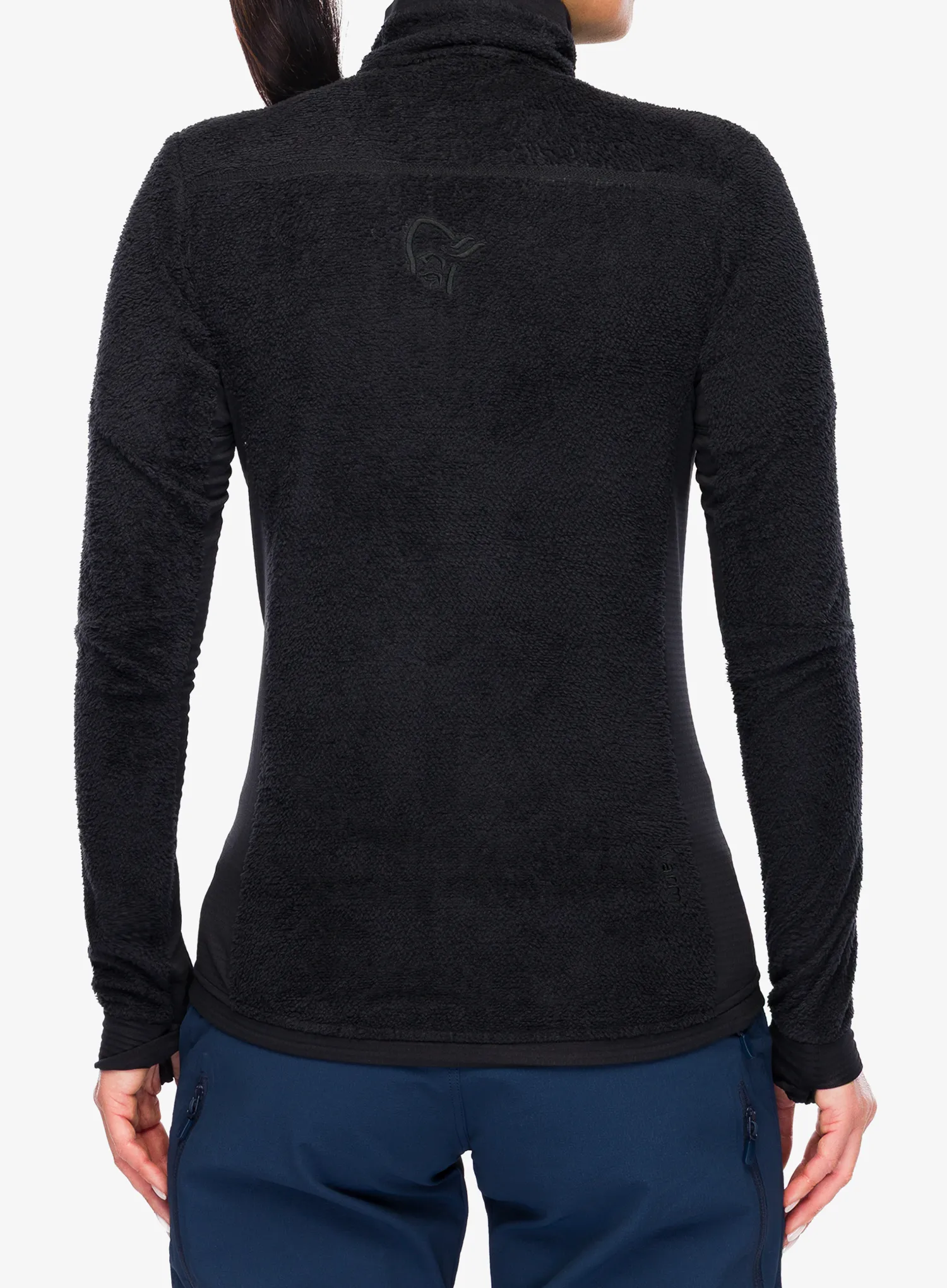 Дамски суичър с цип Norrona Falketind Warm1 Active Jacket - caviar black