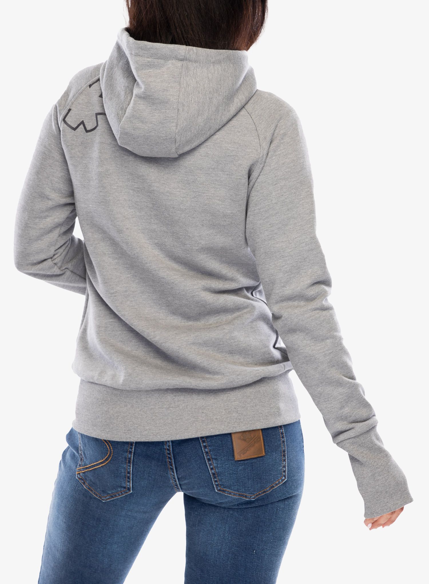Дамски суичър с цип Ocun Hoodie Zipper - grey paloma/silverscone