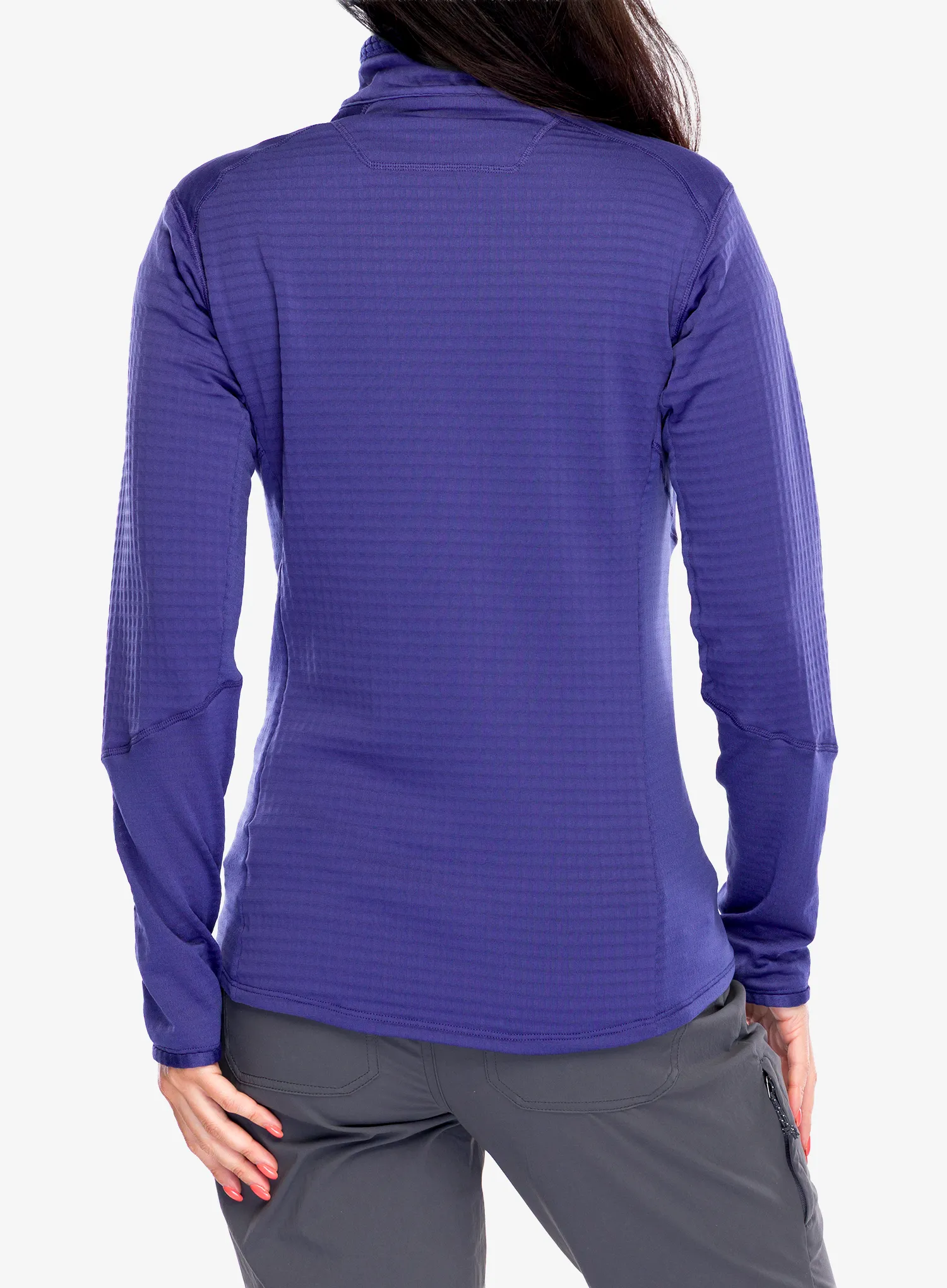 Дамски суичър с цип Patagonia R1 Hybrid Jacket - solstice purple