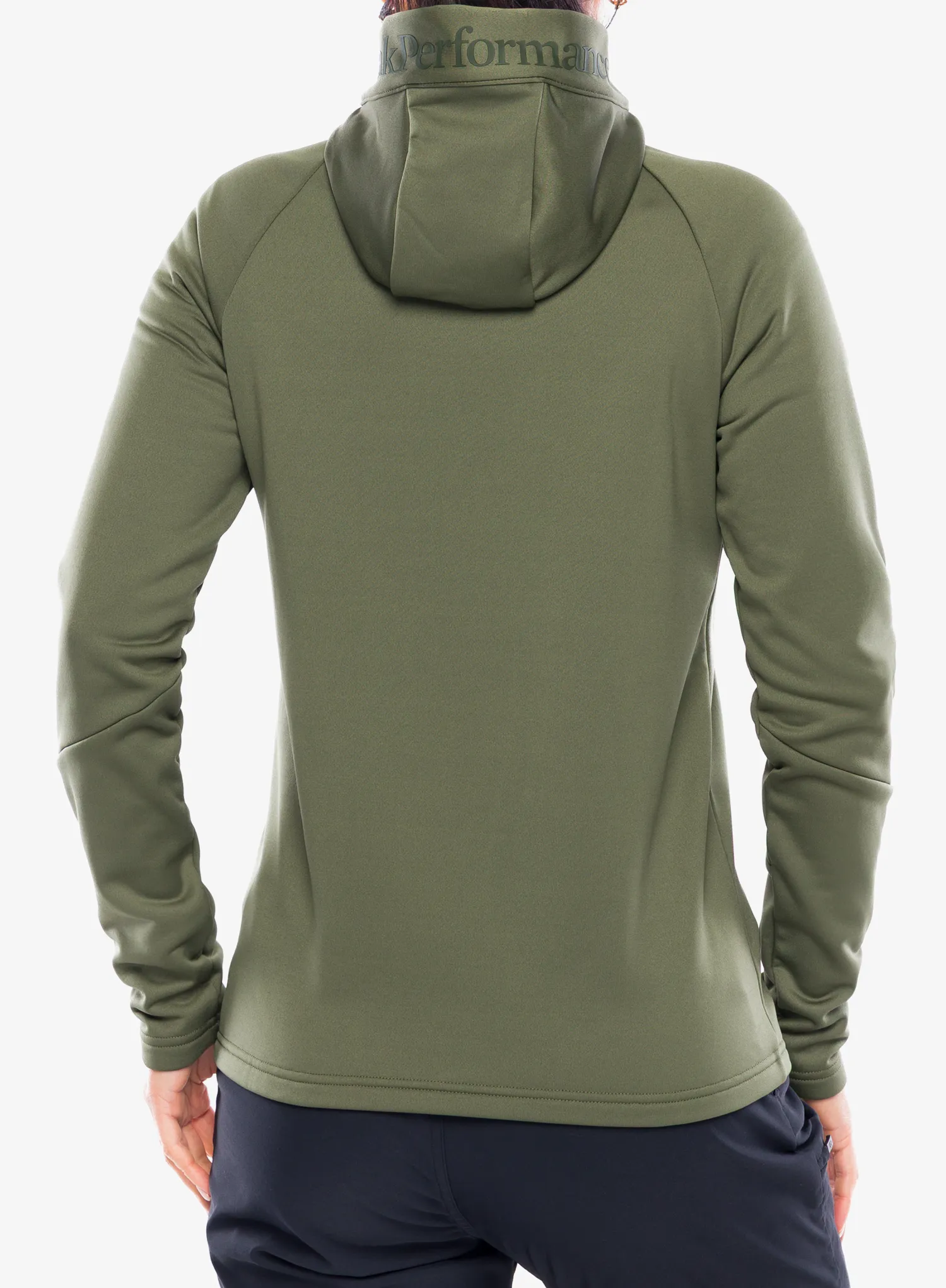 Дамски суичър с цип Peak Performance Rider Essentials Zip Hood - pine needle/pine needle