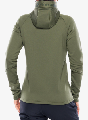 Дамски суичър с цип Peak Performance Rider Essentials Zip Hood - pine needle/pine needle