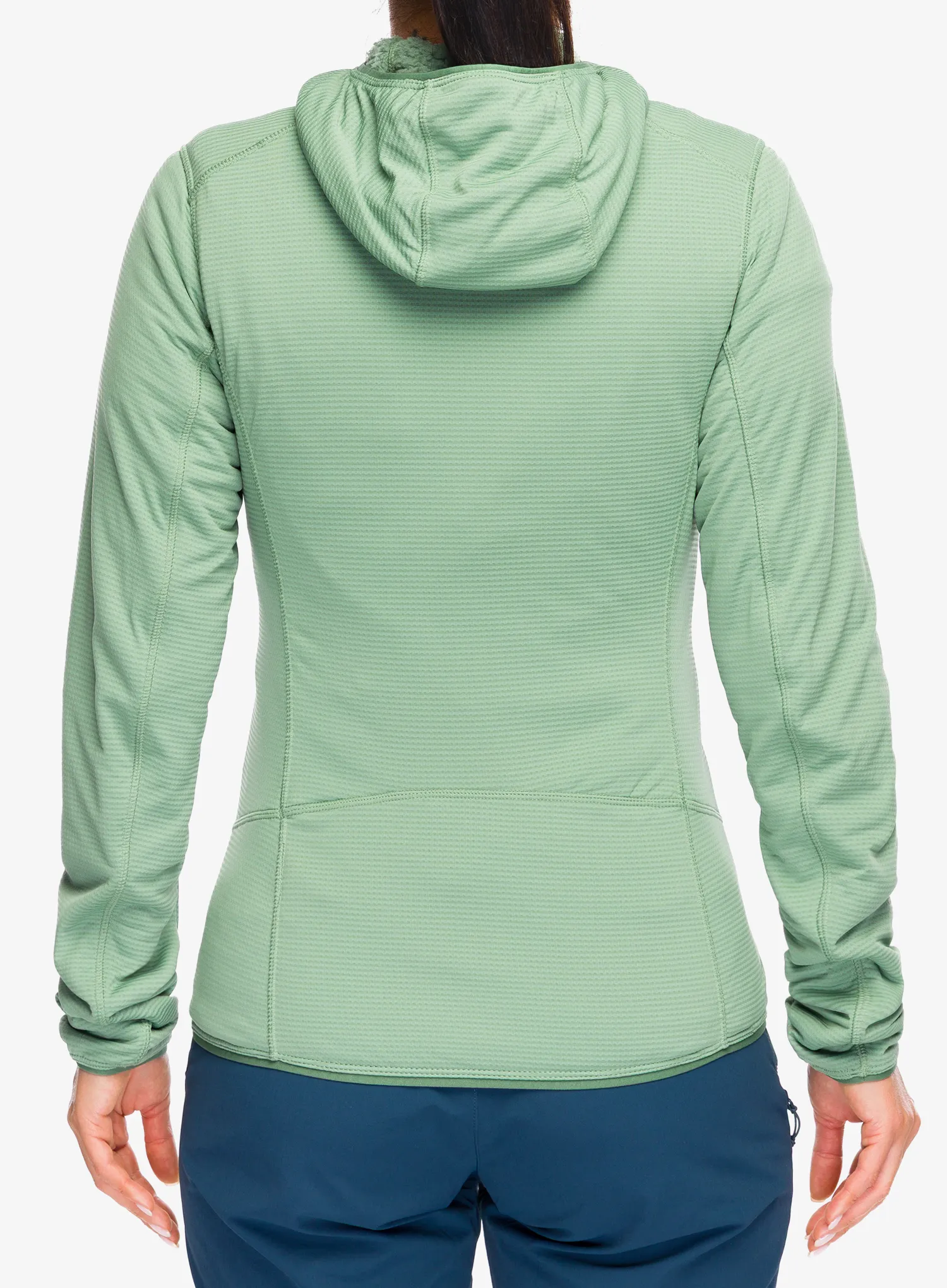 Дамски суичър с цип Rab Evolute Hoody - dark fig green