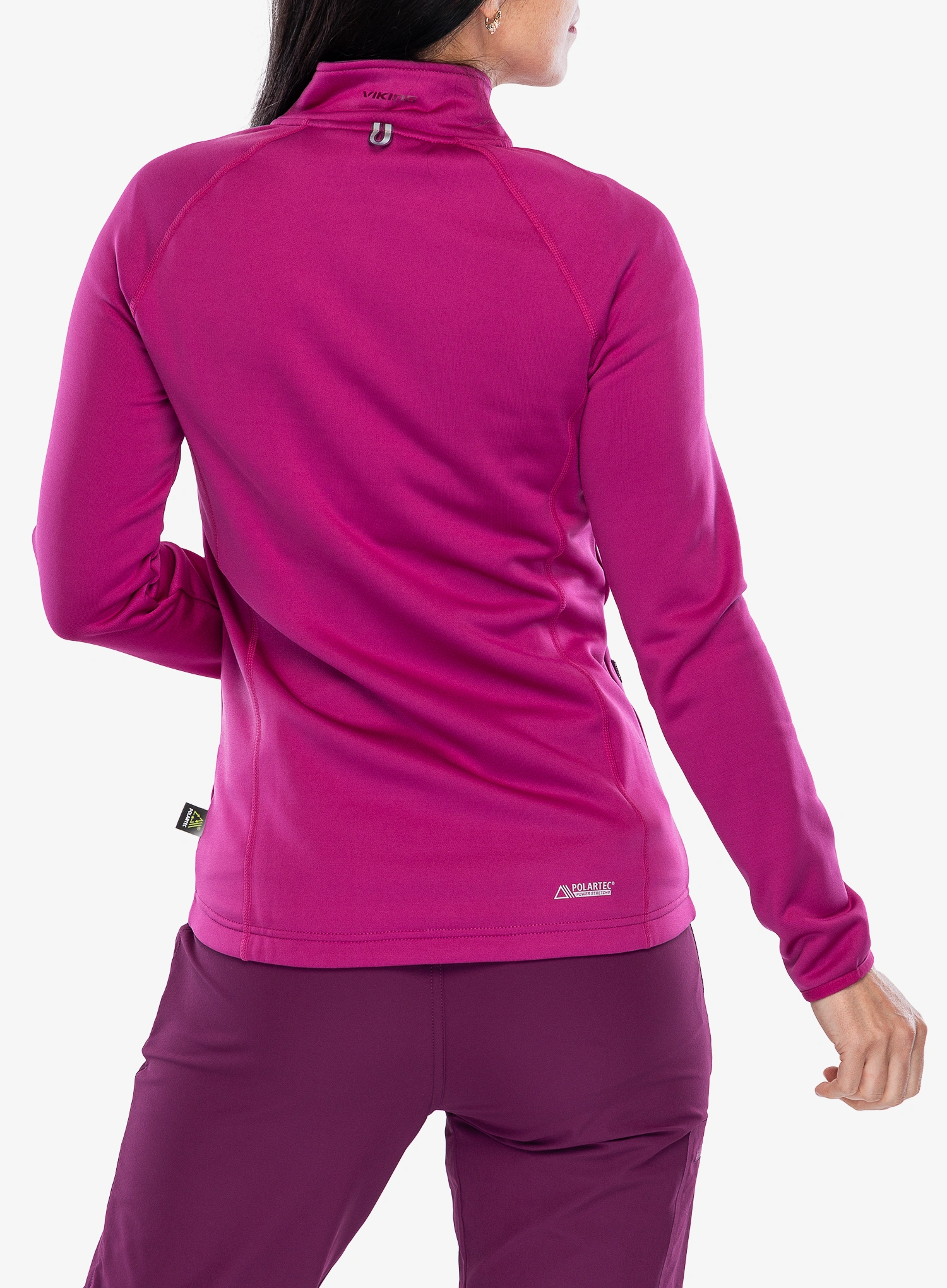 Дамски суичър с цип Viking Jukon Polartec - pink