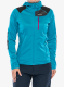 Дамски суичър с цип Viking Yosemite Hoodie - turquise/fuchsia