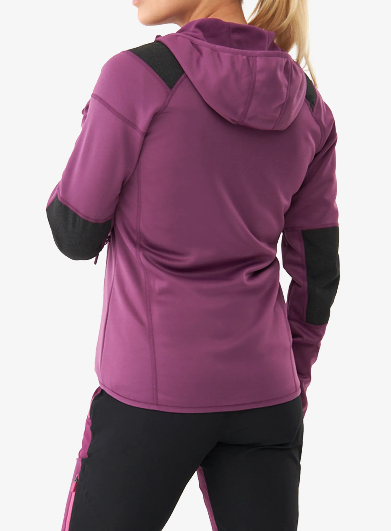 Дамски суичър с цип Viking Yosemite Hoodie - violet/yellow