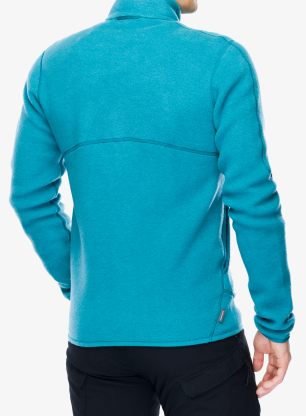 Суичър с цип Icebreaker Merino Blend 800 RealFleece Classic Pile LS Zip - topaz
