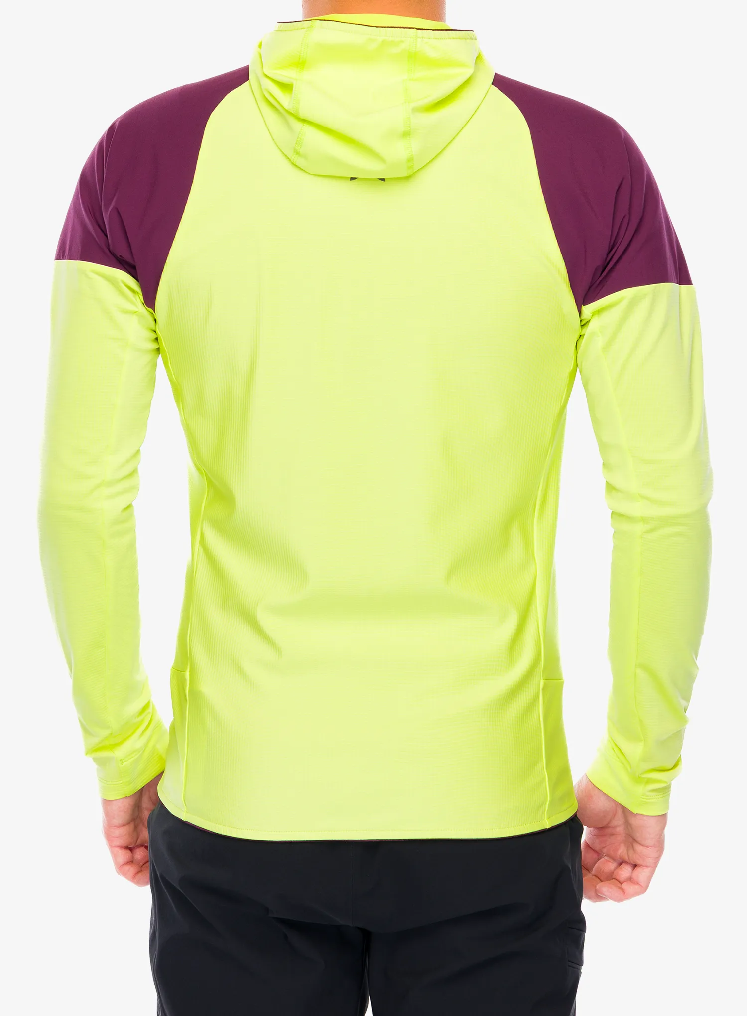 Суичър с цип Montura Spitze Maglia - sunny lime/wine red