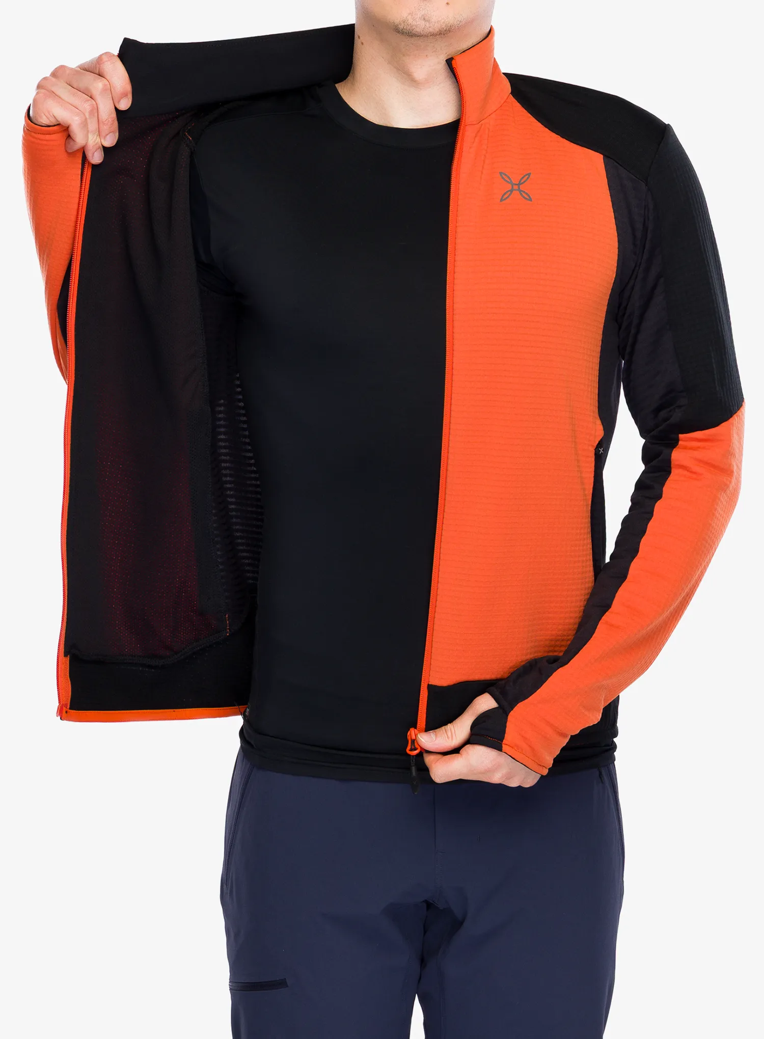 Суичър с цип Montura Stretch Color Maglia - orange/orange