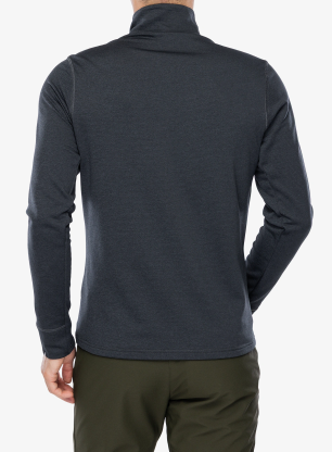 Суичър с цип Odlo Grid Fleece Mid Layer Full Zip - black melange