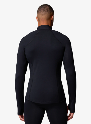 Термоактивен суичър Columbia Midweight Stretch Long Sleeve Half Zip - black