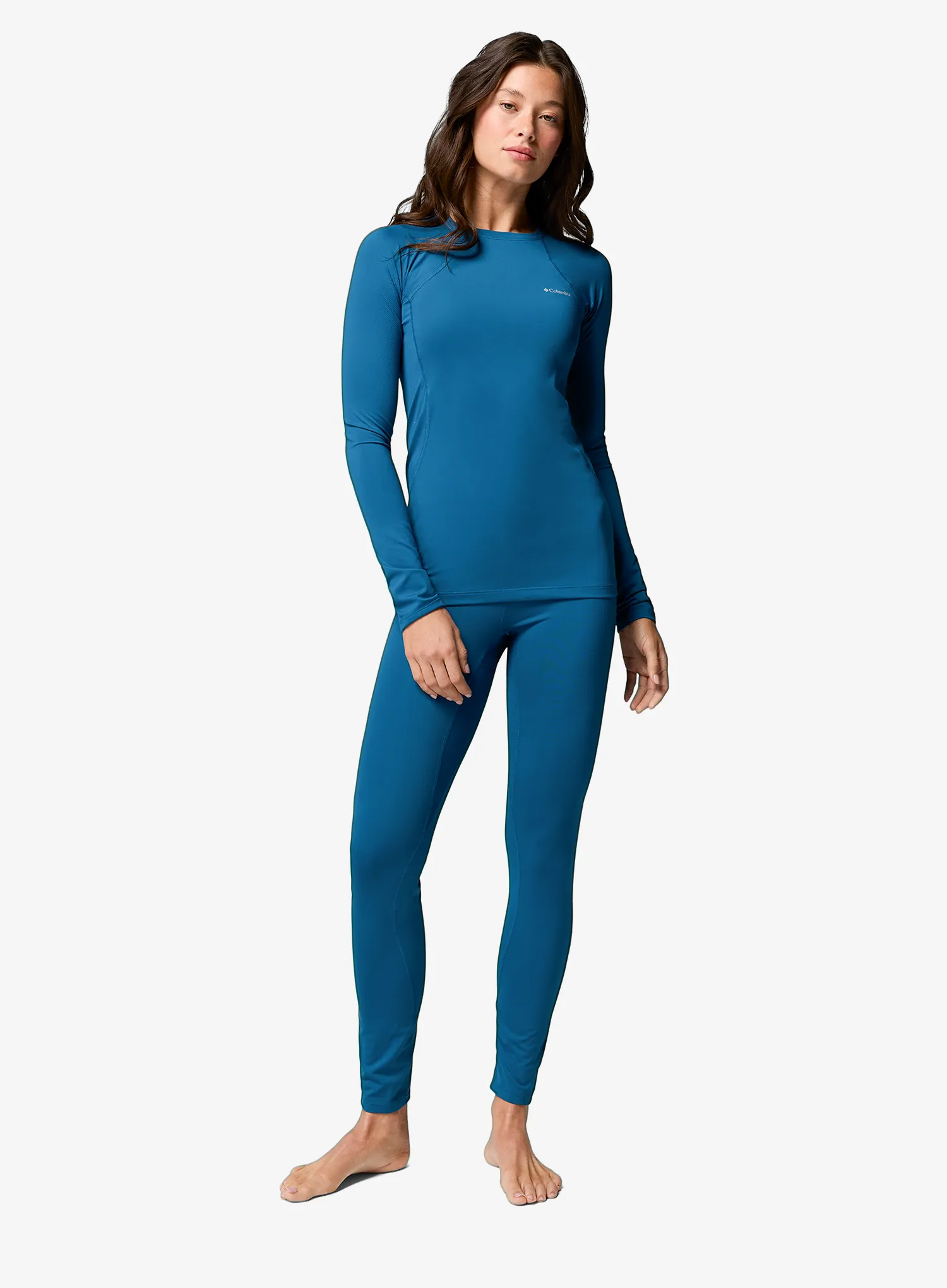Дамски термоактивен суичър Columbia Midweight Stretch L/S Top - phoenix blue