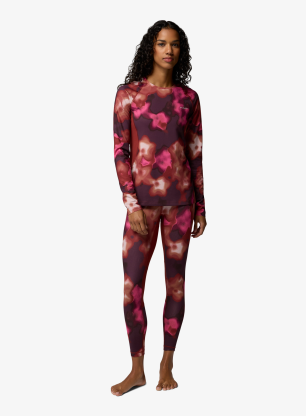Дамски термоактивен суичър Columbia Omni-Heat Infinity Knit Long Sleeve Crew - red oxide/dyeflower
