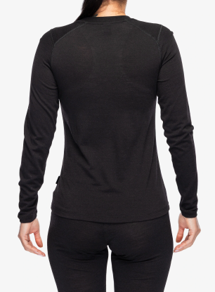 Дамски термоактивен суичър Helly Hansen Durawool Crew LS - black