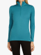 Дамски термоактивен суичър Icebreaker 200 Oasis L/S Half Zip - topaz