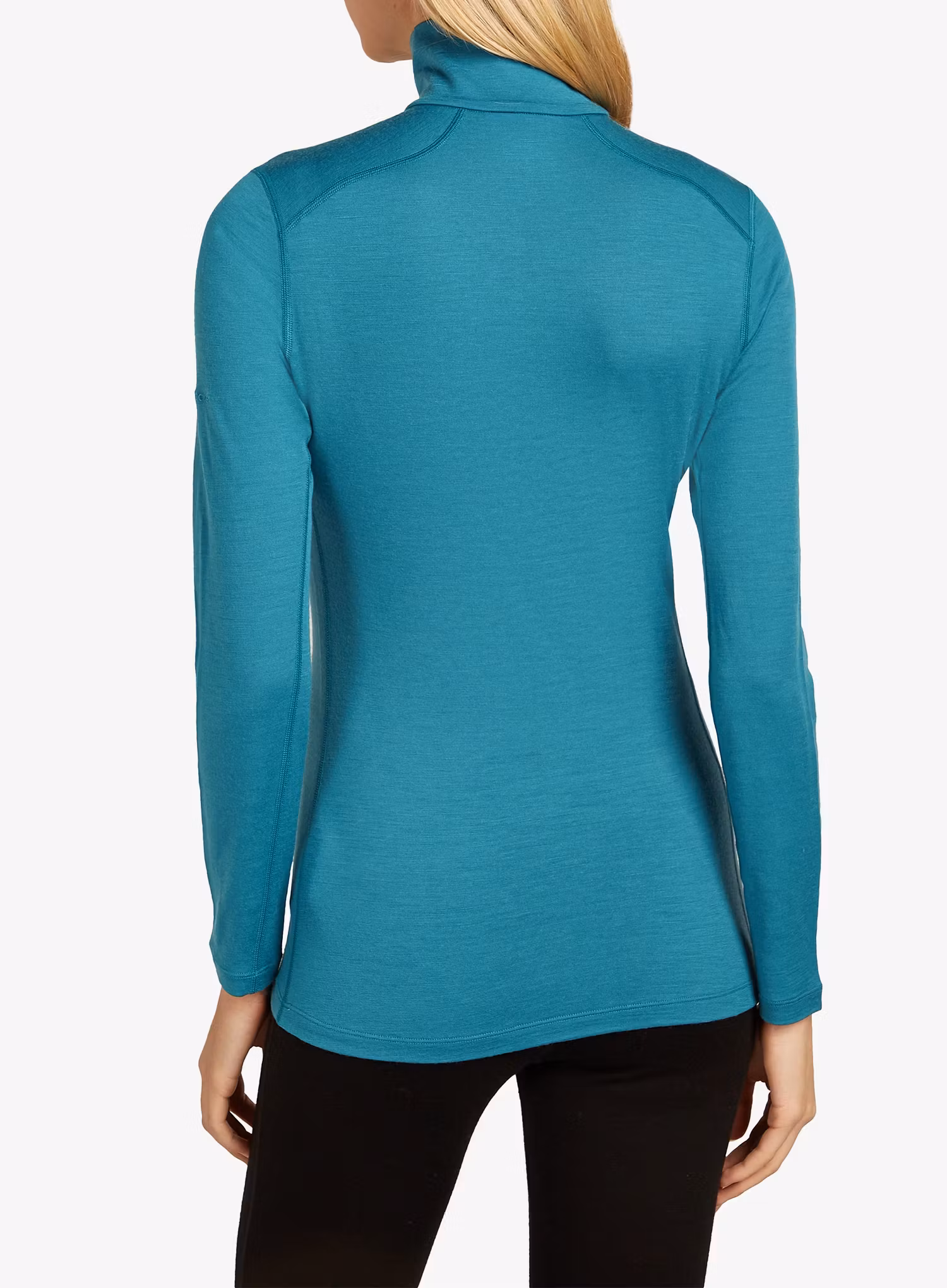 Дамски термоактивен суичър Icebreaker 200 Oasis L/S Half Zip - topaz