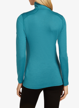 Дамски термоактивен суичър Icebreaker 200 Oasis L/S Half Zip - topaz