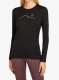 Дамски термоактивен суичър Icebreaker Merino 200 Oasis LS Crewe Rainer Ridge - black