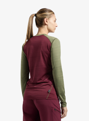 Дамски термоактивен суичър La Sportiva Tour Long Sleeve - redwood/cypress