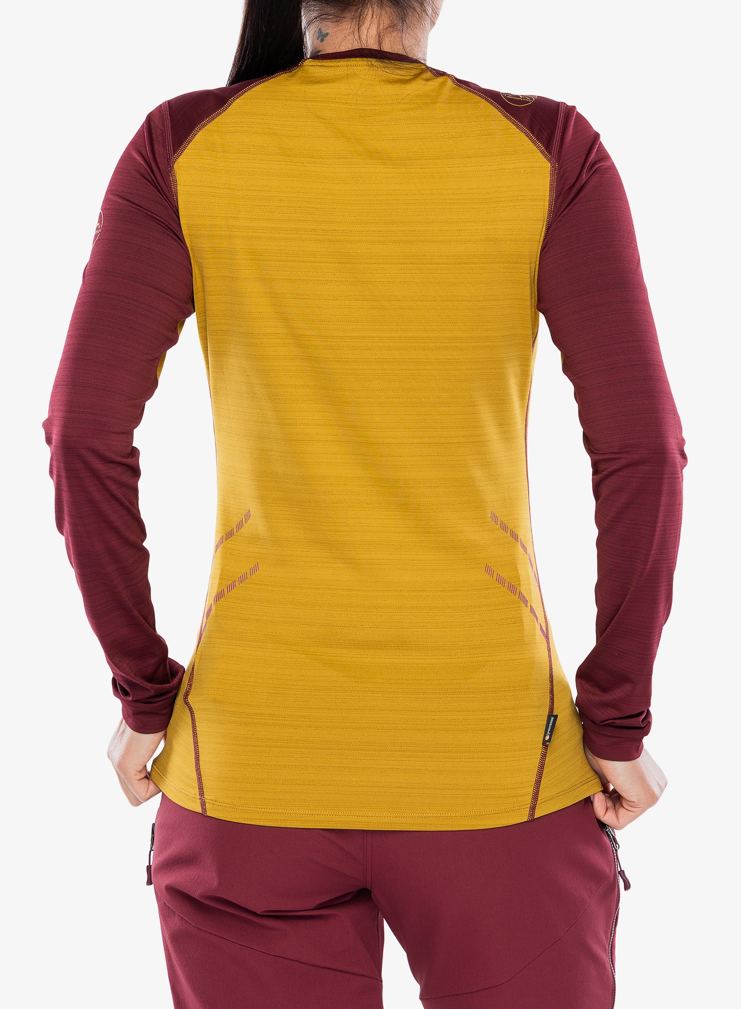 Дамски термоактивен суичър La Sportiva Tour Long Sleeve - savana/redwood