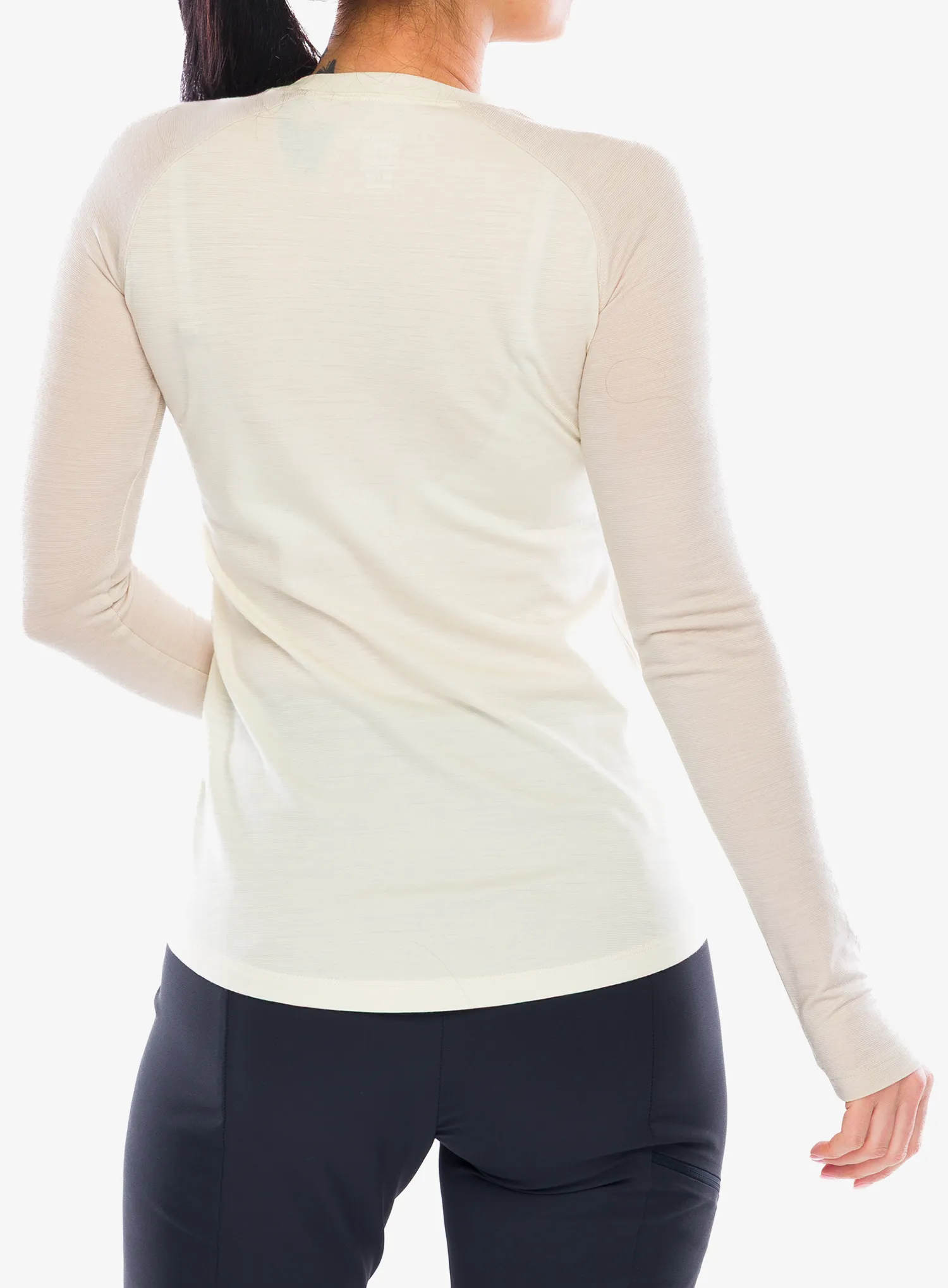 Дамски термоактивен суичър Norrona Femund Pureull Long Sleeve - whisper white