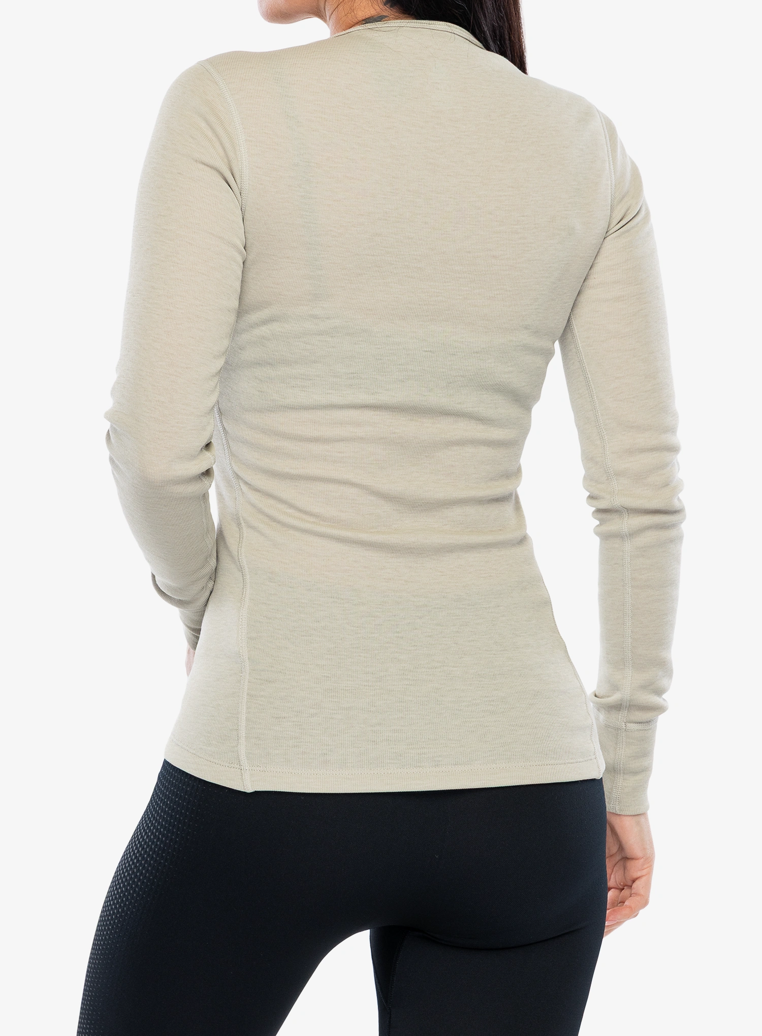 Дамски термоактивен суичър Odlo Active Warm Eco BL Top Crew Neck LS - agate gray