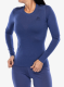 Дамски термоактивен суичър Odlo Merino 160 BL Top Crew Neck LS - skipper blue