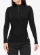 Дамски термоактивен суичър Sensor Merino DF Tee L/S Zip - black