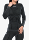 Дамски термоактивен суичър X-Bionic Symbio Merino Shirt LS - rhino grey