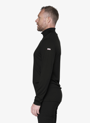 Термоактивен суичър Devold Breeze Plus Merino 200 Zip Neck - black