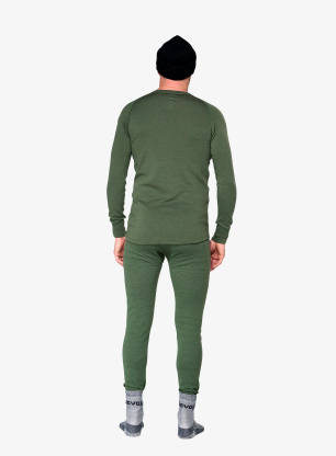 Термоактивен суичър Devold Expedition Merino 235 Shirt - forest