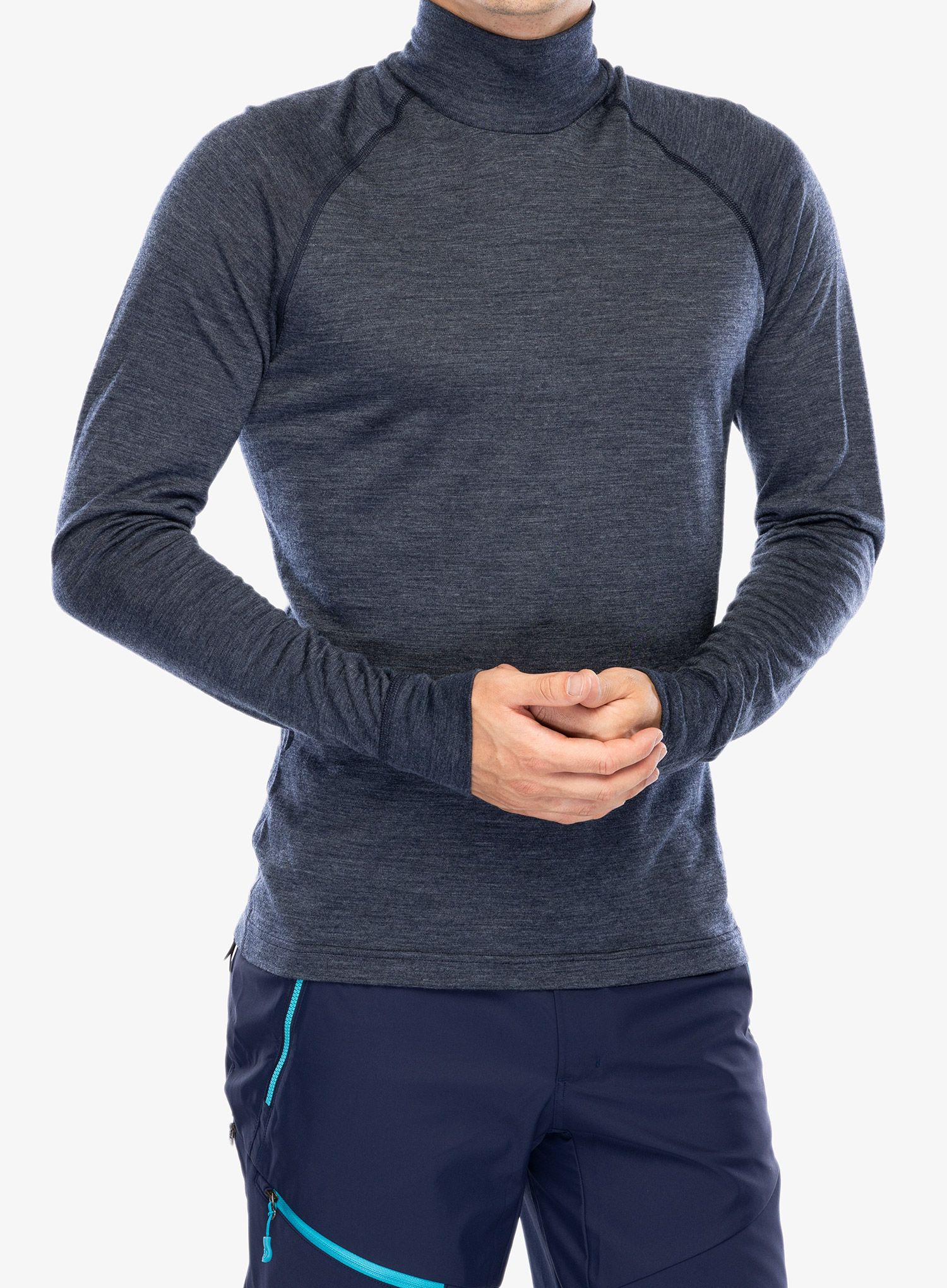 Термоактивен суичър Houdini Activist Turtleneck - deep sea blue