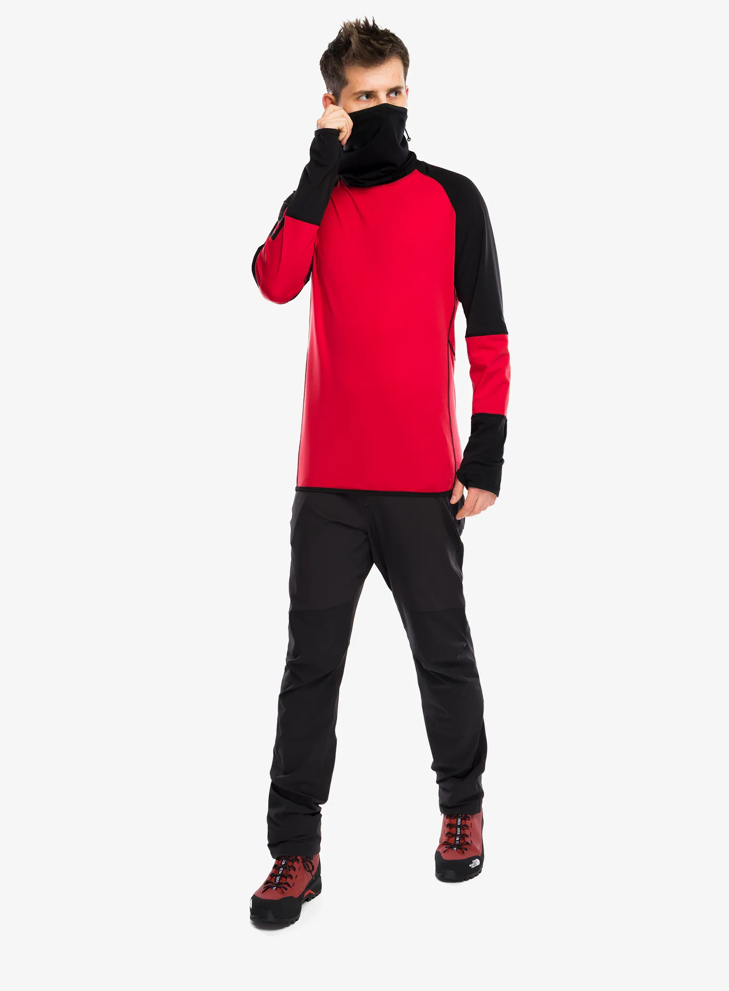 Термоактивен суичър Majesty Surface Base Layer Top - red