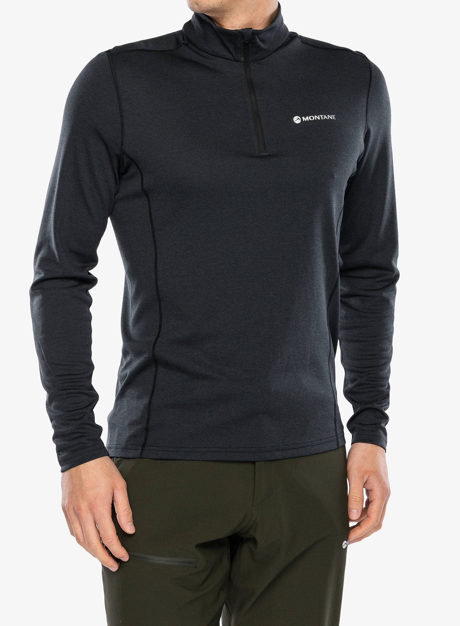Термоактивен суичър Montane Dart Zip Neck - black