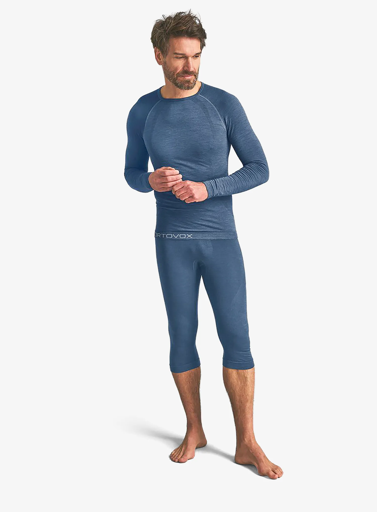 Термоактивен суичър Ortovox 120 Comp Light Long Sleeve - light nunatak