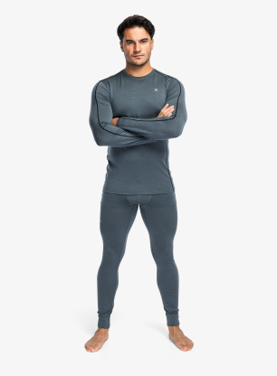 Термоактивен суичър Ortovox 185 Rock N Wool Long Sleeve - dark arctic grey