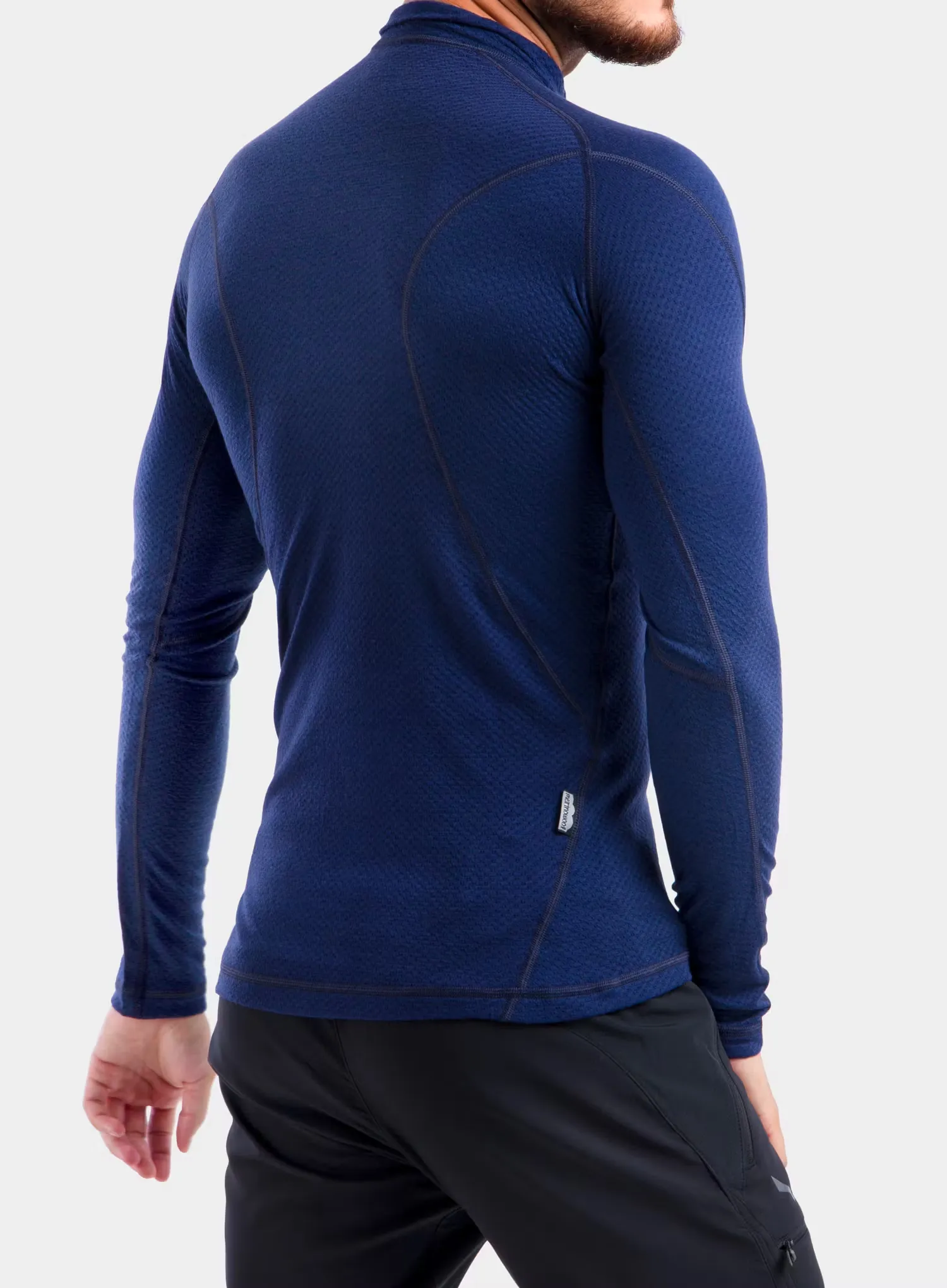 Термоактивен суичър Sensor Merino DF Tee L/S Zip - deep blue