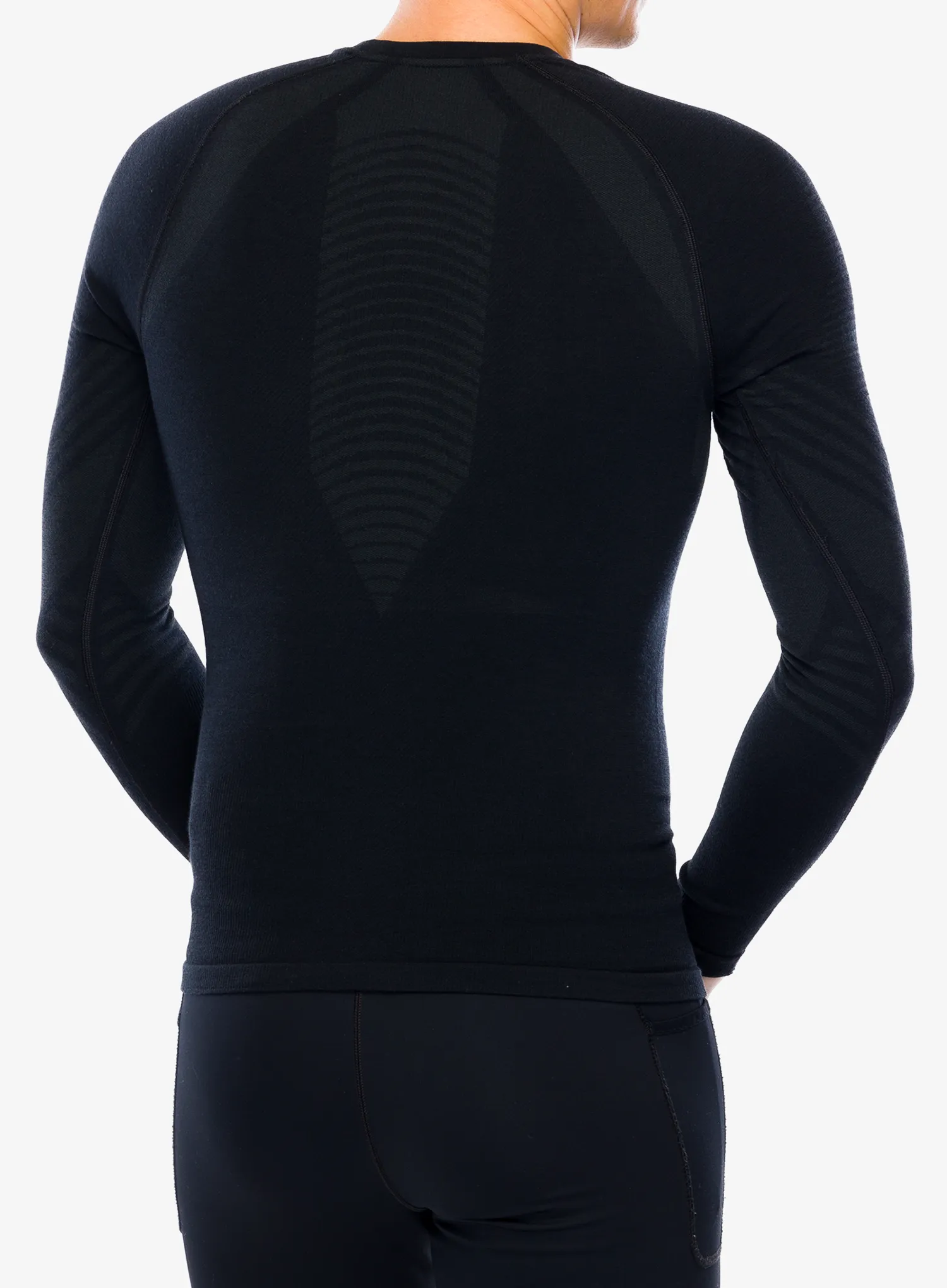 Термоактивен суичър Smartwool Intraknit Active Base Layer Crew - black/black