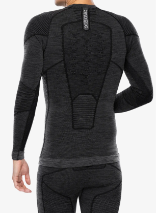 Термоактивен суичър X-Bionic Symbio Merino Shirt LS - rhino grey